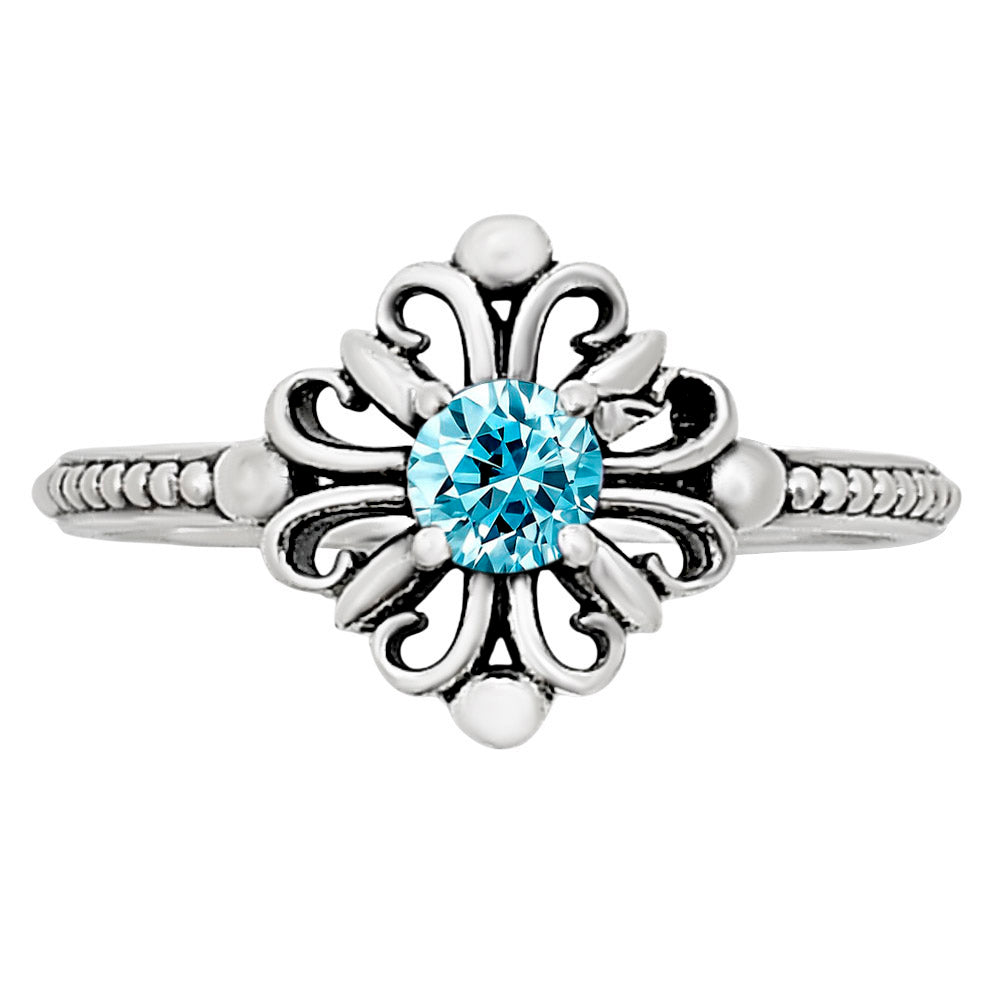 Sky Blue Topaz Ring size-5.5 R-1721 SDR252103