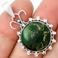 Natural Green Fuchsite Pendant P-1249 SDP131063