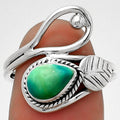 Natural Turquoise Magnesite Ring size-8 R-1464 SDR183545